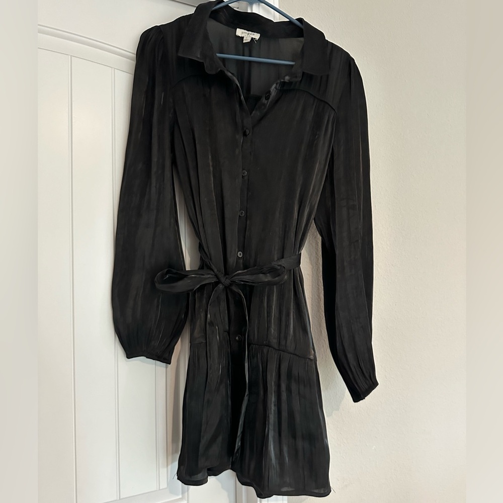 Black mini dress